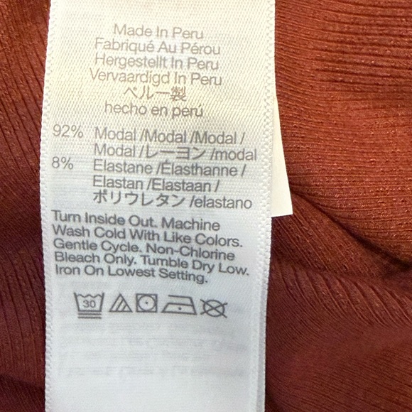 Madewell Ribbed Crewneck Long Sleeved Top with Shoulder Button Details NWT M - Picture 9 of 13